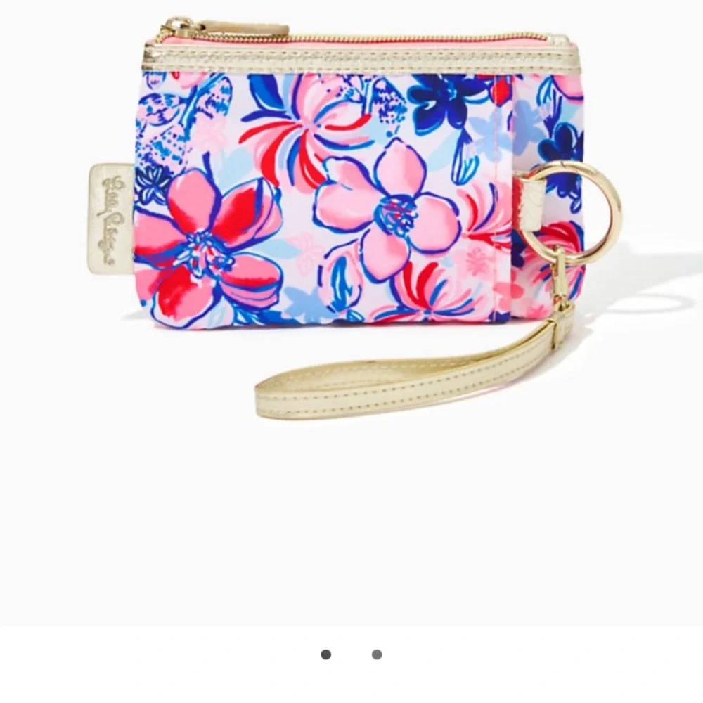 NWT Lilly Pulitzer Printed Zip Top Wallet